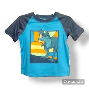 12m Wonder Nation Dinosaur Toddler Rash Guard Swim Shirt